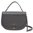 Chanel Black Goatskin Coco Curve Flap Bag Supply