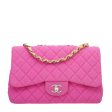 Chanel Bicolor Perforated Jersey Jumbo Flap Bag Online Sale