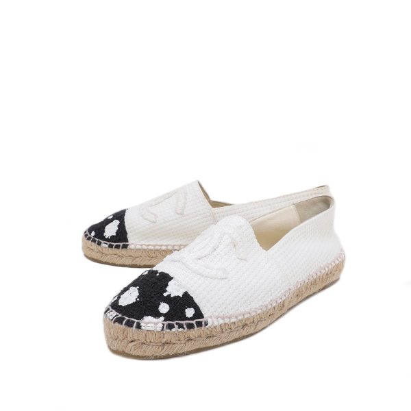 Chanel Bicolor CC Monochrome Paint Espadrille 41 Discount