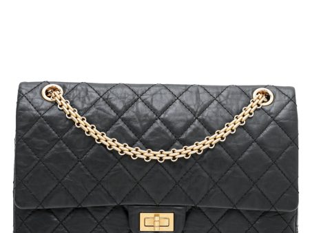 Chanel Black 2.55 Reissue 226 Flap Bag For Cheap