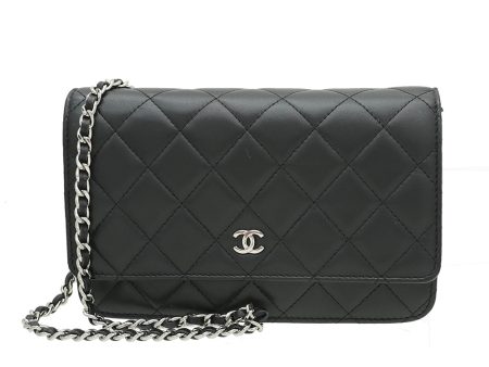 Chanel Black Classic CC Wallet On Chain Cheap