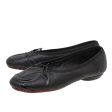 Chanel Black Cambon Ballet Flats 36.5 Fashion