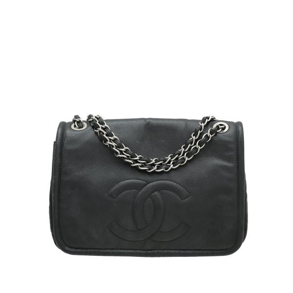 Chanel Black CC Flap Large Bag For Cheap