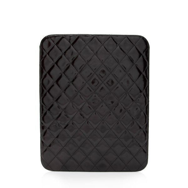 Chanel Patent Leather CC Brilliant iPad Case (SHF-NuaWXc) Sale