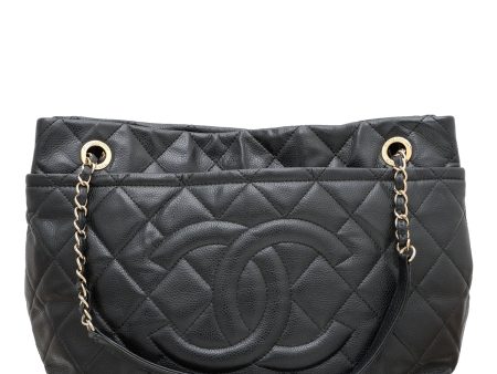 Chanel Black CC Timeless Shopping Tote Bag Fashion