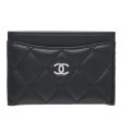 Chanel Black CC Classic Card Holder For Cheap