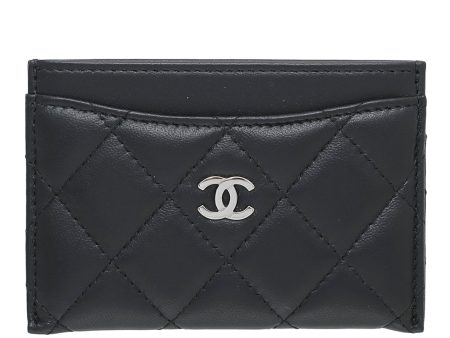 Chanel Black CC Classic Card Holder For Cheap