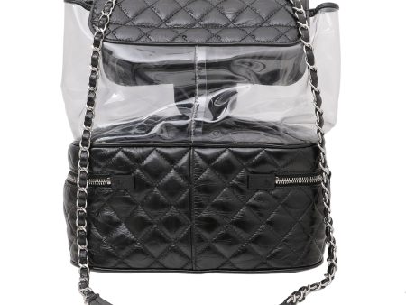 Chanel Black PVC Vanity Bag Large Discount