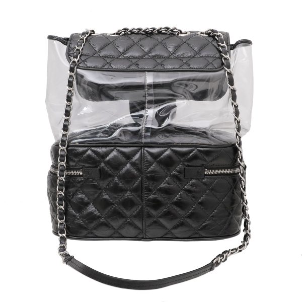 Chanel Black PVC Vanity Bag Large Discount