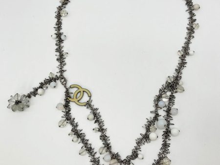 Chanel Beaded Fringe Belt Necklace For Sale