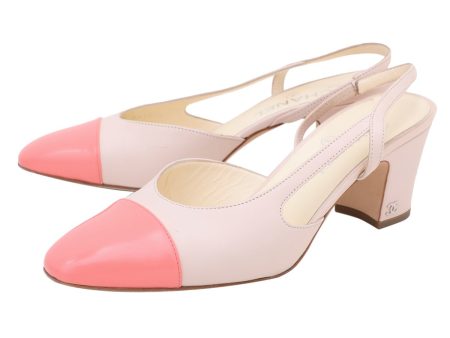 Chanel Bicolor CC Cap Toe Slingback 39.5 Sale