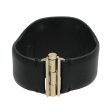 Chanel Black CC Round Logo Bracelet Small For Sale