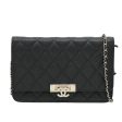 Chanel Black CC Golden Class Wallet On Chain Cheap