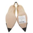 Chanel Bicolor Pearl Heel Pointed Pumps 38 Online