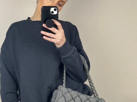 Chanel Striped Bubble Quilted Shoulder Bag on Sale