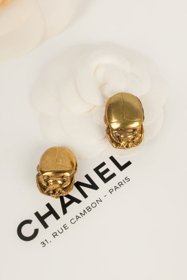 Boucles d oreilles  Scarabée  Chanel For Cheap