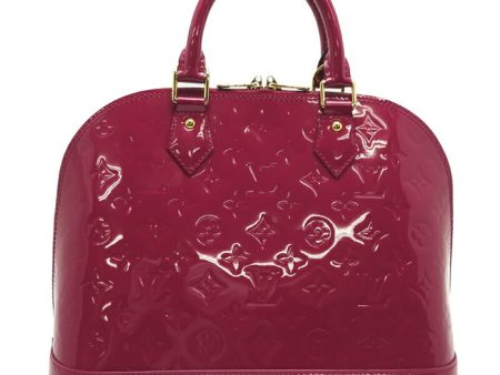 LOUIS VUITTON Alma Women s Handbag M93625[] Monogram Vernis Rose Pop [Pink] Online Hot Sale