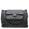 Chanel Black CC Front Flap Pocket Shopping Tote Bag Discount