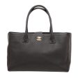 Chanel Black Cerf Executive Tote Bag For Sale