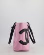 Chanel Pink Cambon CC Knot Quilted Handbag In Lambskin Leather and Silver Hardware Cheap