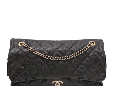 Chanel Black Easy Flap Distressed Bag Discount