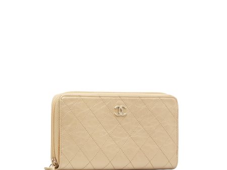 Chanel CC Zip Around Wallet (SHG-12FZwX) on Sale