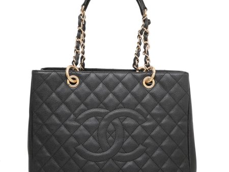 Chanel Black Grand Shopping Tote Medium Bag Supply