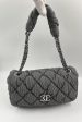 Chanel Striped Bubble Quilted Shoulder Bag on Sale