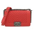 Chanel Bicolor Chevron Le Boy Bag Online