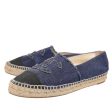 Chanel Bicolor CC Linen Espadrille 40 Supply