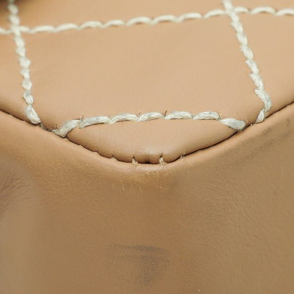 Chanel Beige Wild Stitch Flap Medium Bag For Discount