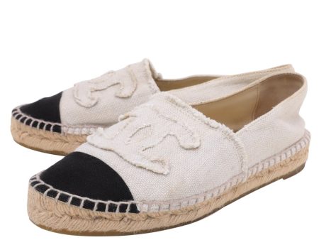 Chanel Bicolor CC Tweed Espadrille 38 Online now