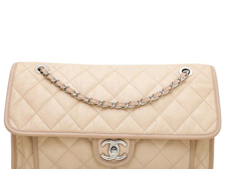 Chanel Beige CC French Riviera Flap Bag Discount