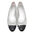 Chanel Bicolor CC Cap Toe Flat Ballerina 38 on Sale