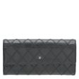 Chanel Black CC Diamond Quilted Flap Wallet For Sale