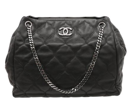 Chanel Black Paris Moscow Cells Accordion Tote Bag Online