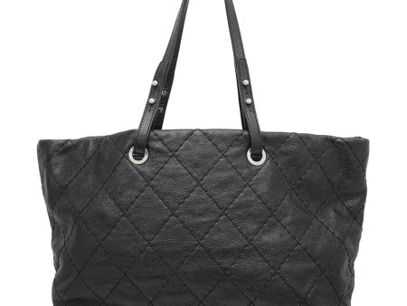 Chanel Black On The Road Shopping Tote Bag Discount