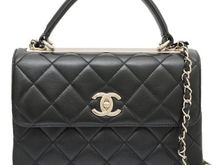 Chanel Black CC Trendy Top Handle Small Bag Fashion