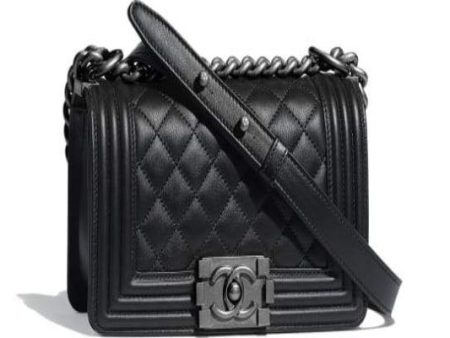 Small Boy Chanel Handbag Black-SiLouis Vuittoner Cheap