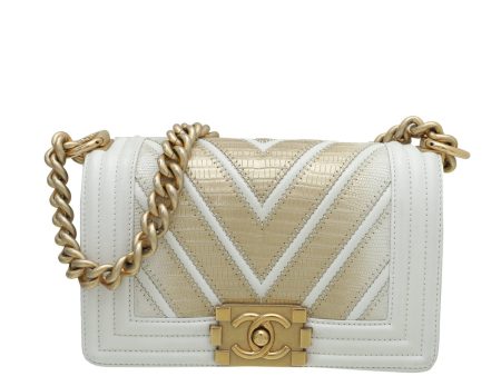 Chanel Bicolor Boy Small Bag For Sale