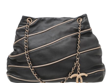 Chanel Black CC Constructivism Tote Bag For Cheap