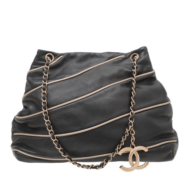 Chanel Black CC Constructivism Tote Bag For Cheap