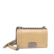 Chanel Beige Le Boy Mix Quilted Flap Small Bag Cheap